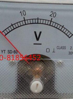 SD   -SD安装指针3060 式电压表V -VDC6050电表流直V30