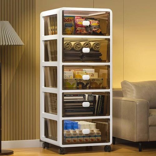 新型收纳柜加厚抽屉式收纳柜透明柜子家用储物柜多层Y整理柜置物