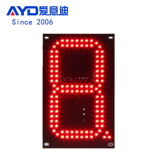 红色LED数字模组加油站立柱灯箱