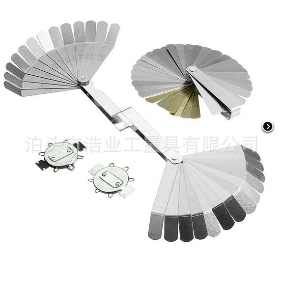 SKU456635[4件套塞尺 秀丽7]双弯头塞尺 火花塞量规 铜塞尺36片