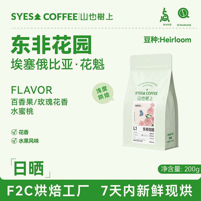 山也树上花魁咖啡豆手冲冷萃皆可