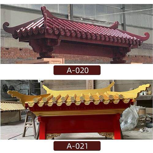 东阳木雕实木屋檐装饰仿古门头飞檐中式斗拱雕花房檐牌匾