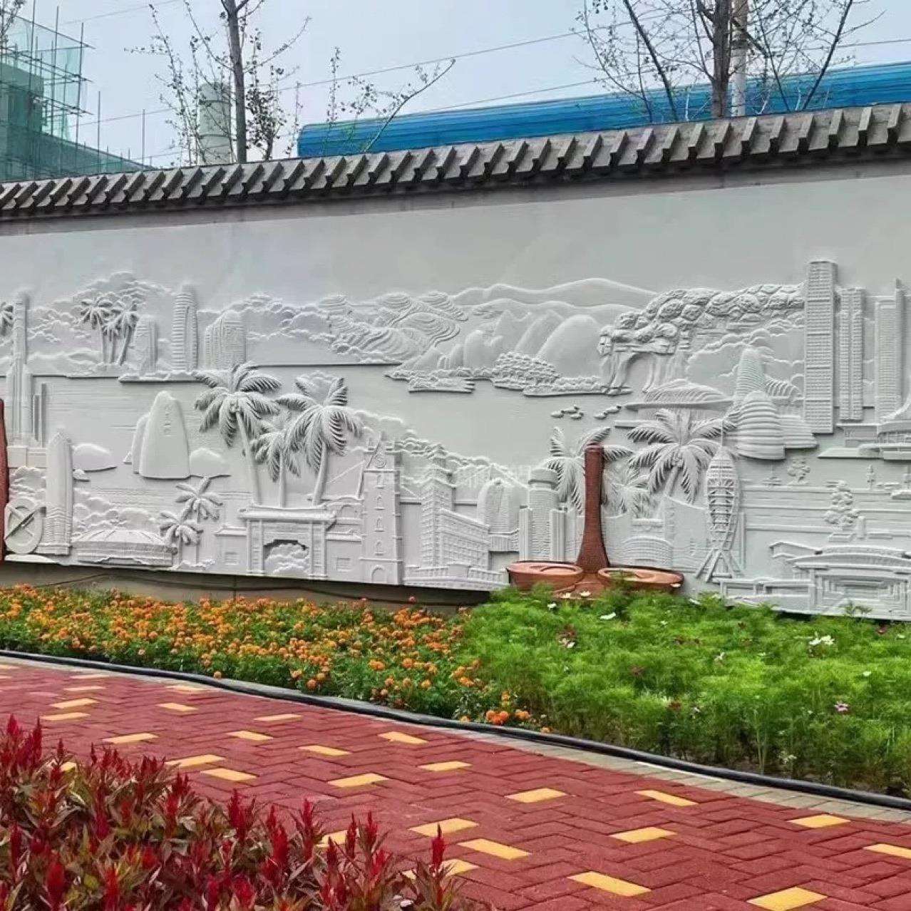 砂岩浮雕人物群雕大型壁画石刻墙面装饰石材雕花文化墙汉白玉雕塑