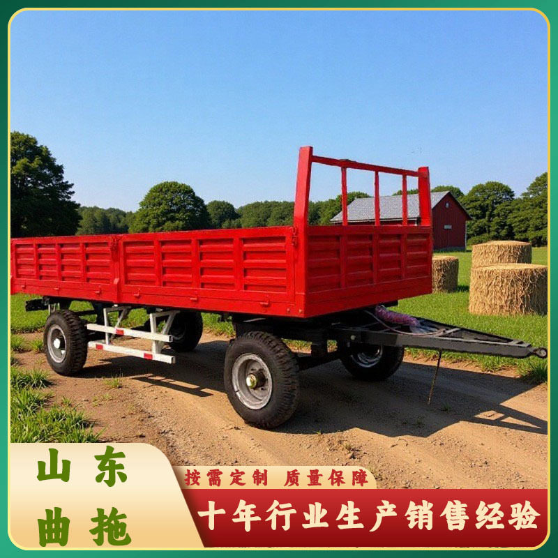 拖车斗多吨位推车拖车拉货牵引搬运车3吨多功能自卸箱板拖车