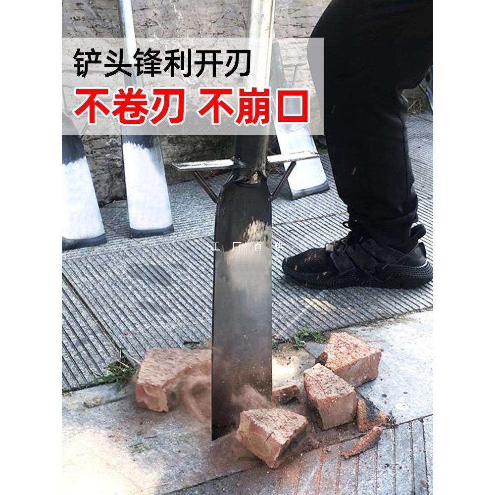 锰钢挖树铲子挖土神器镐挖坑洞沟笋农用工具锄头断树根起苗专用锹