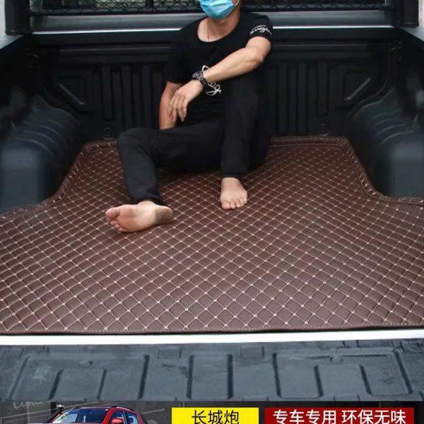 长城炮皮革后备箱垫货箱宝长城炮皮卡改装专用后备箱垫尾箱保护垫