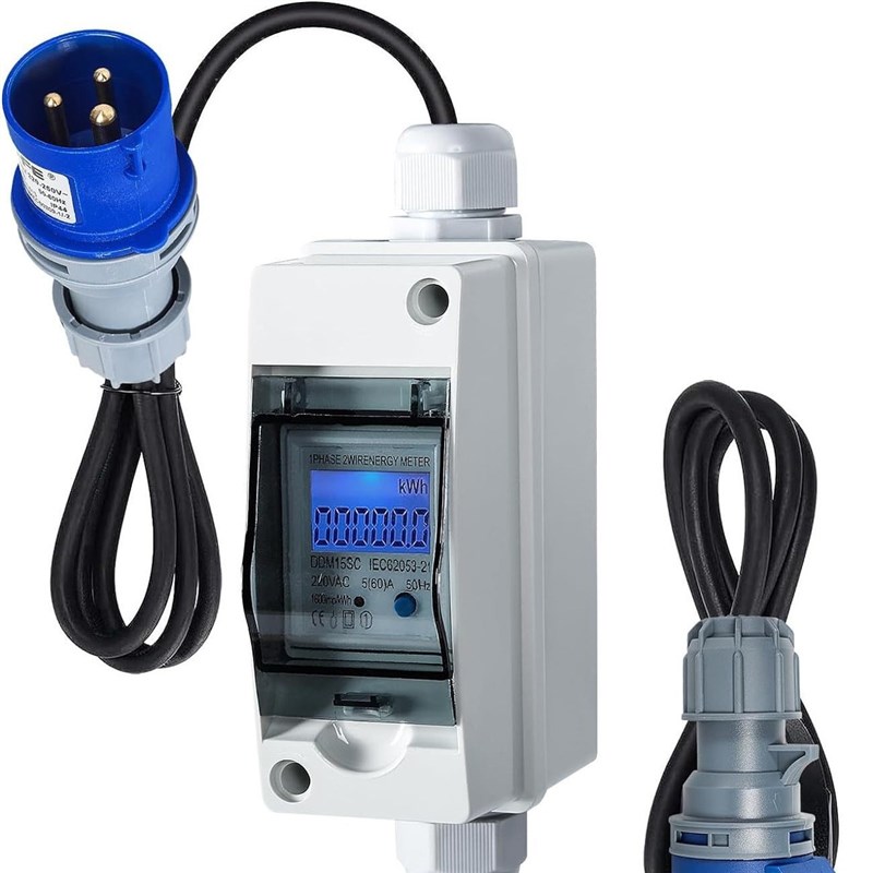 3P插头连接器 房车充电计数连接器 房车充电线 1V6A充电连接线