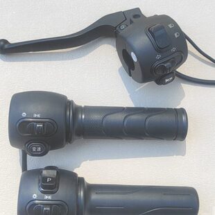 转把驹变转P一体小龟王绿电动车座大灯档变速开关把光向倒车总成