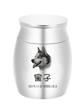 欧美发亲饰品密封纪念葬葬珠宝火人打可火宠物猫毛开遗骨骨灰罐狗