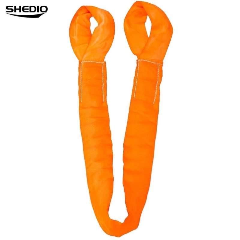 晟雕柔性吊装带双头扣吊带圆套吊B绳双扣环形吊带工业起重行车吊