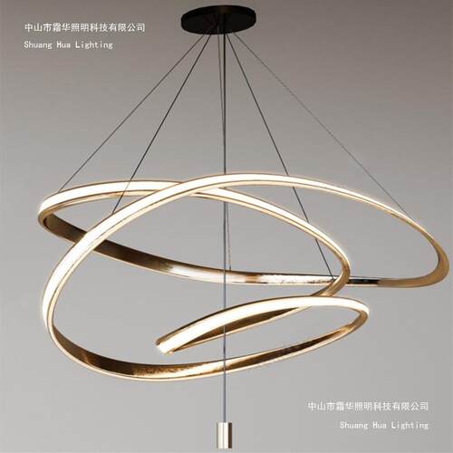 后现代简约轻奢客厅异形吊灯设计师款餐厅卧室样板间展厅艺术吊灯
