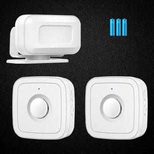 门口欢迎光临感应器一拖二进门语音迎宾进店感应门铃来人提示器