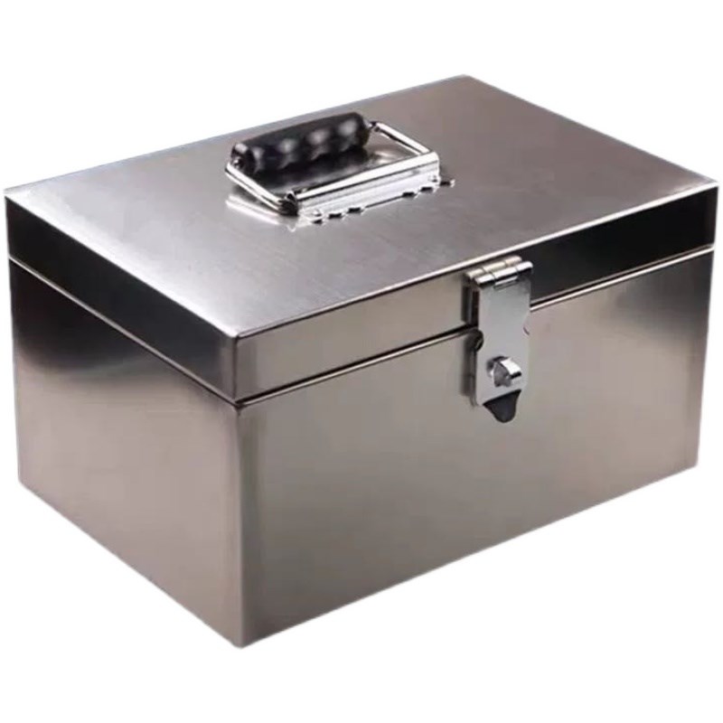 不锈钢密封盒财务收据盒密封r盒储钱盒储物盒储钱盒储钱盒储钱盒