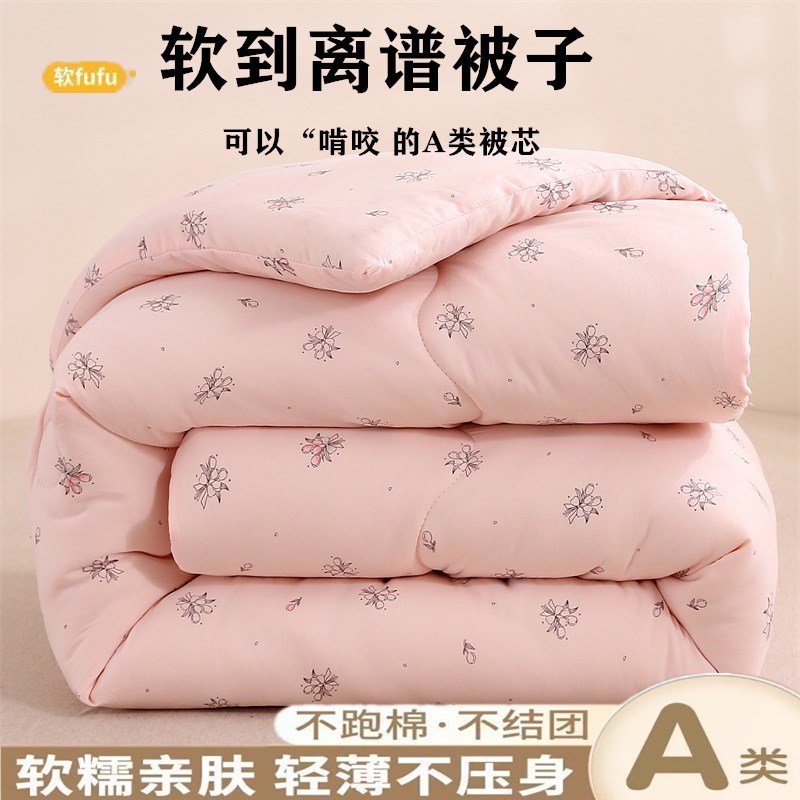被子冬被加厚丝绵被学生宿舍春秋C被单双人棉被四季保暖被芯空调