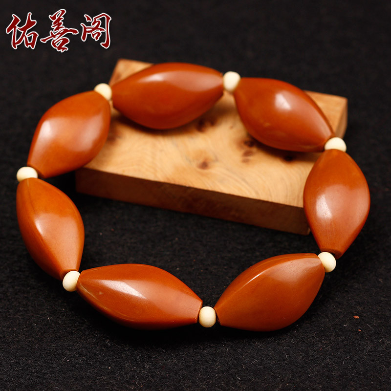 南工男橄榄核手串核雕刻素籽原料大核三棱抛光素核雕.橄榄胡手串