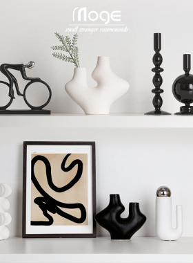 陌歌现代轻奢艺j术家居摆件新房客厅花瓶软装电视柜酒柜玄关装饰