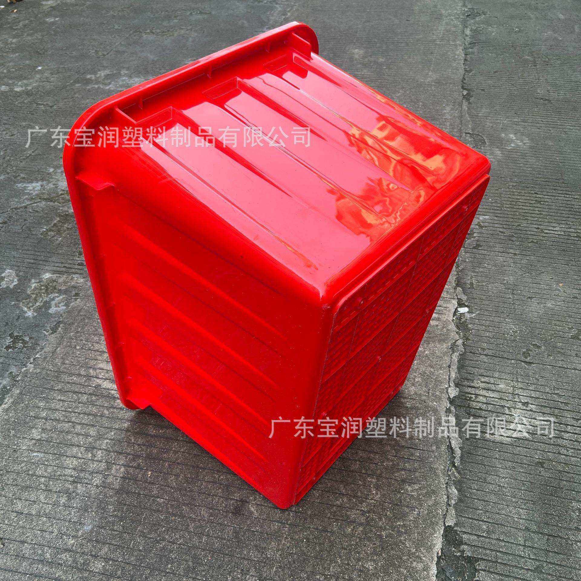 针织厂收纳箱780*555*435厚款带轮胶箱140L家用蓄水胶箱东莞