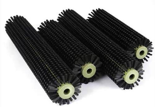 毛刷辊输送带清扫抛光打磨除尘钢丝缠绕清洗圆柱小型尼龙丝毛刷轮