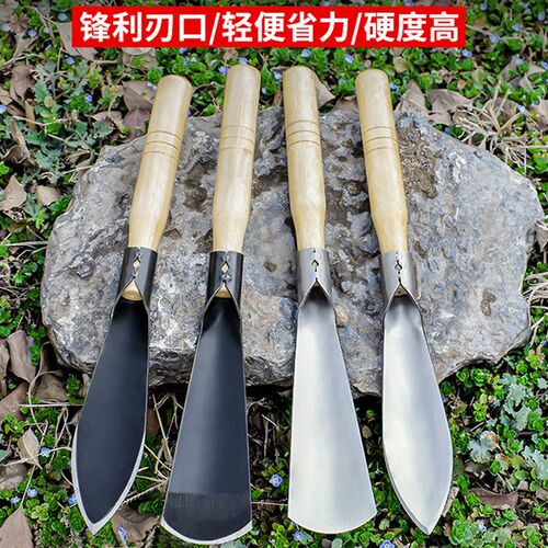 加厚小铲挖野菜神器不锈钢种花工具园艺铲苗木移植铲专用工具