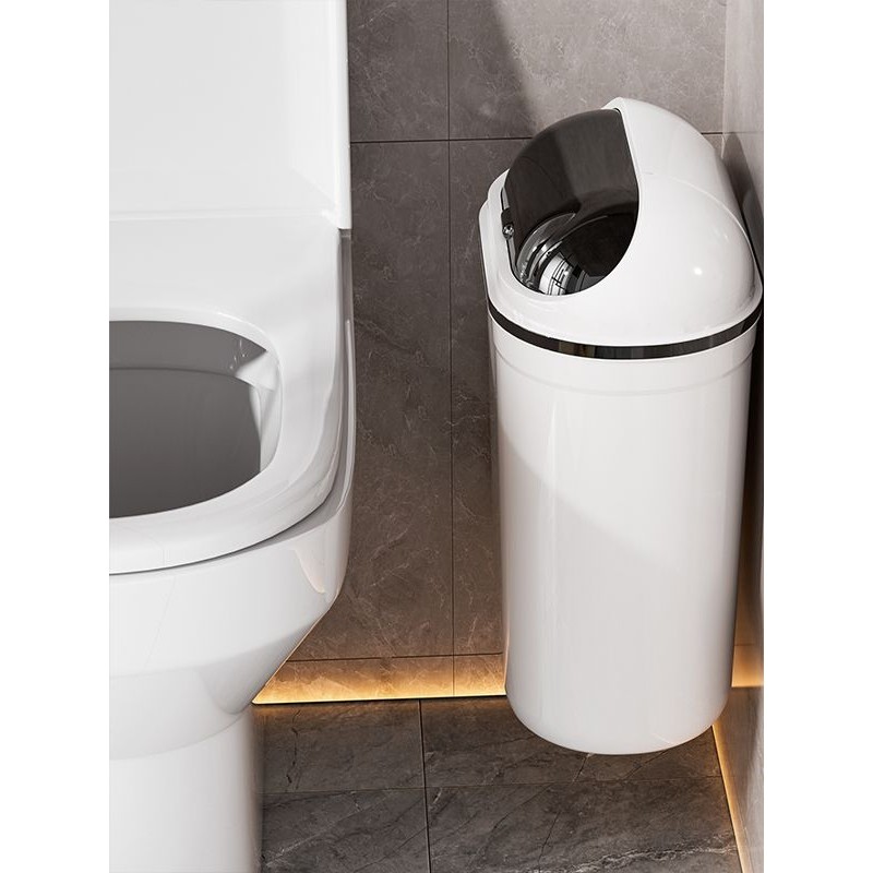 垃圾桶家用壁挂厨房卫生间厕所带盖大容量塑料卫生桶带盖夹缝纸篓