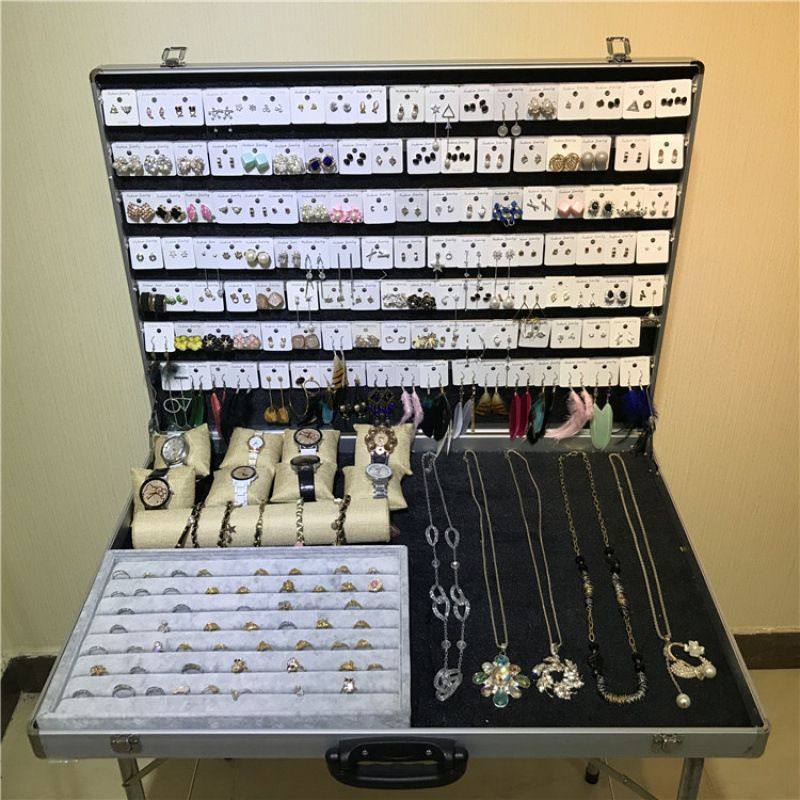 饰品摆摊箱顺丰包邮夜市神器地摊首饰箱多功能可折叠展示架桌铝箱,收纳整理,首饰盒,淘宝优惠券,粉丝福利购,淘宝优惠卷