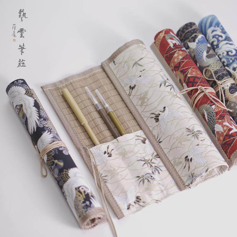 笔帘卷笔袋老竹色竹制毛笔笔帘袋收纳帘笔卷保护护笔,餐饮具,茶道/零配,淘宝优惠券,粉丝福利购,淘宝优惠卷