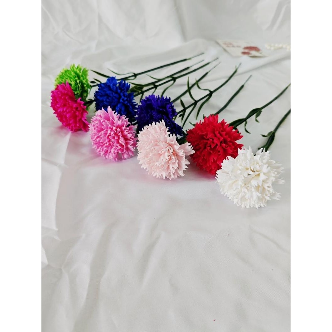 母亲节单支康乃馨香皂花diy材料花情人节礼物家居软装饰假花