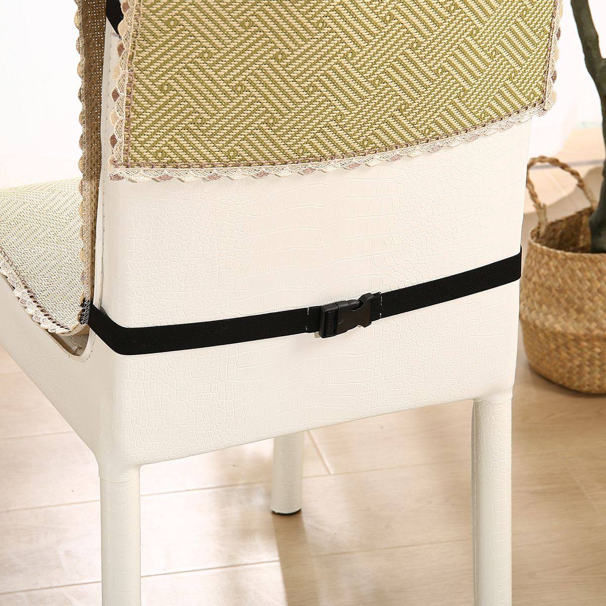 藤席连体坐垫夏季餐桌一体靠背椅垫防滑办公椅子套凉席竹席靠新品