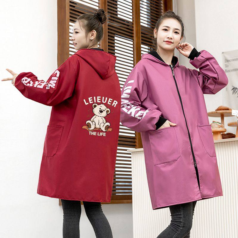 加绒罩衣防水防油污长袖围裙家用做饭女围腰男外穿干活工作服,家庭/个人清洁工具,围裙,淘宝优惠券,粉丝福利购,淘宝优惠卷