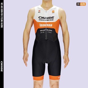 成人游泳跑步骑行无袖铁三速干透气铁人三项比赛男女连体服可定制