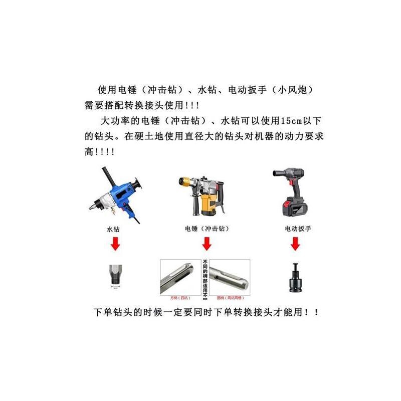 人工种树钻土挖坑神器电动地钻打孔机农用种菜苗工具打洞机钻孔机