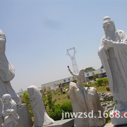 石刻自我塑像图片 个人石雕肖像生产厂家及价格