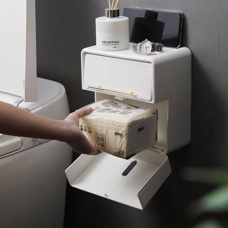 卫生间高级纸巾盒纸盒打孔卷纸厕所防水多功能洗手间家居家用收纳,家庭/个人清洁工具,卷纸器/纸巾架,淘宝优惠券,粉丝福利购,淘宝优惠卷