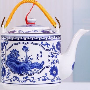 陶瓷茶壶大容量青花瓷凉水壶大号冷水壶夏季家用茶水壶