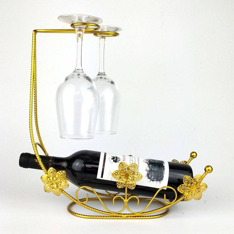 北欧创意红酒架客厅家具工艺品酒柜装饰品摆件复古简易展示架