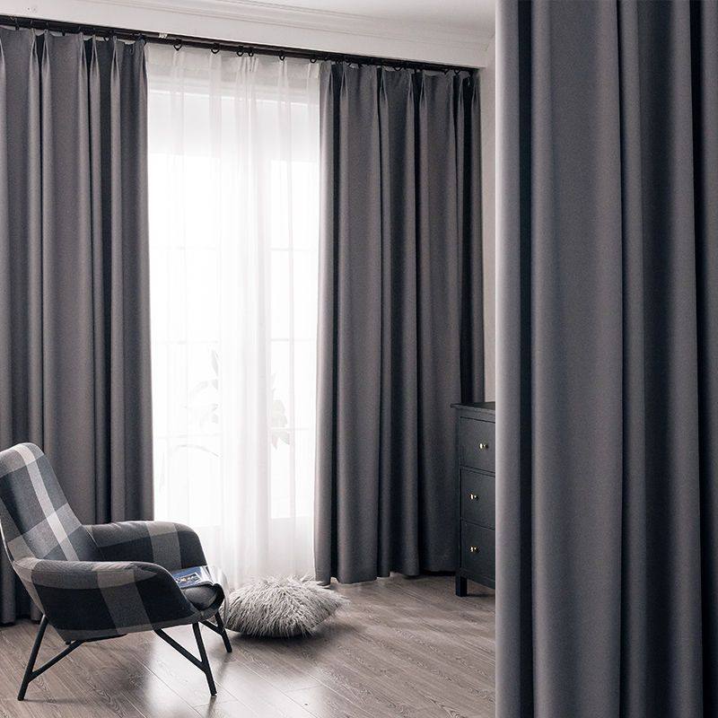 卧室遮光窗帘布隔热防晒北欧简约阳台防光挂钩式全遮阳布飘窗,居家布艺,成品窗帘,淘宝优惠券,粉丝福利购,淘宝优惠卷