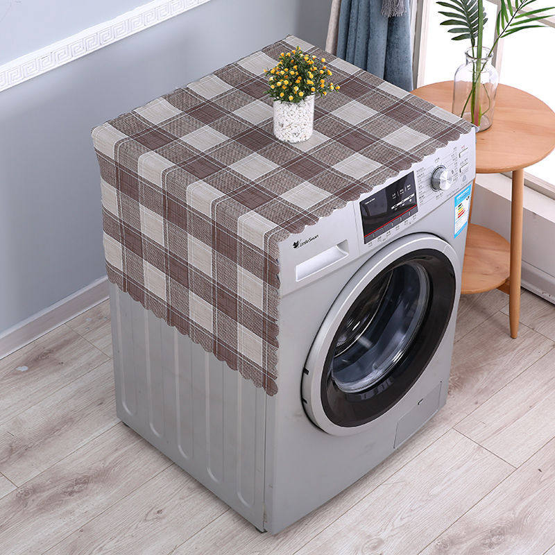 pvc防水万能盖巾盖布防尘罩防油防晒免洗冰箱滚筒洗衣机罩布通用