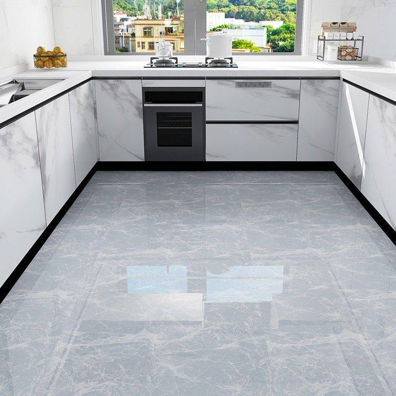 地贴自粘仿瓷砖地贴厨房地板贴纸防滑PVC浴室大理石地面翻新