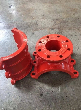 法兰马鞍三通 球墨铸铁两合三通 马鞍三通p110x110