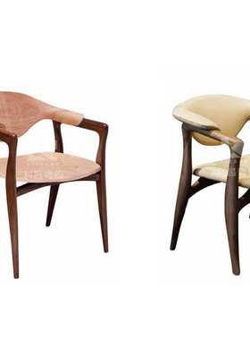 FC-2104 意式极简现代家用舒适北欧轻奢风餐椅弯曲胶合板弯