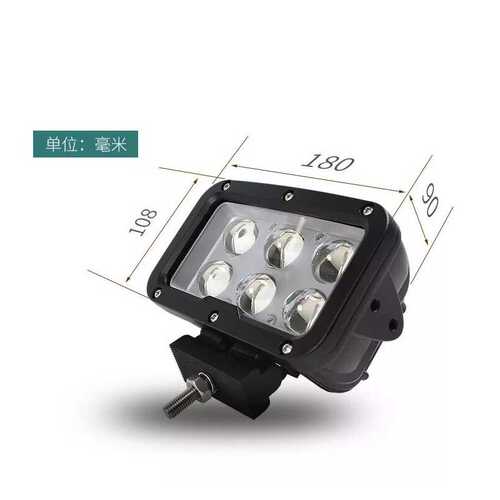 汽车LED工作灯4D透镜聚光远射灯越野车顶前杠中网工程车灯7寸60W