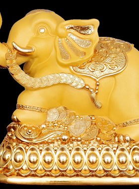 现货大象摆件招财镇宅创意存钱罐家居酒柜博古架置物架装饰工艺品