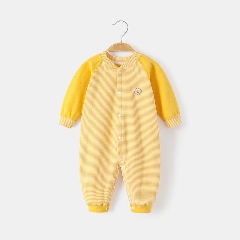 德绒婴儿连体衣保暖衣加绒秋冬装打底内衣新生儿宝宝哈衣睡衣无骨