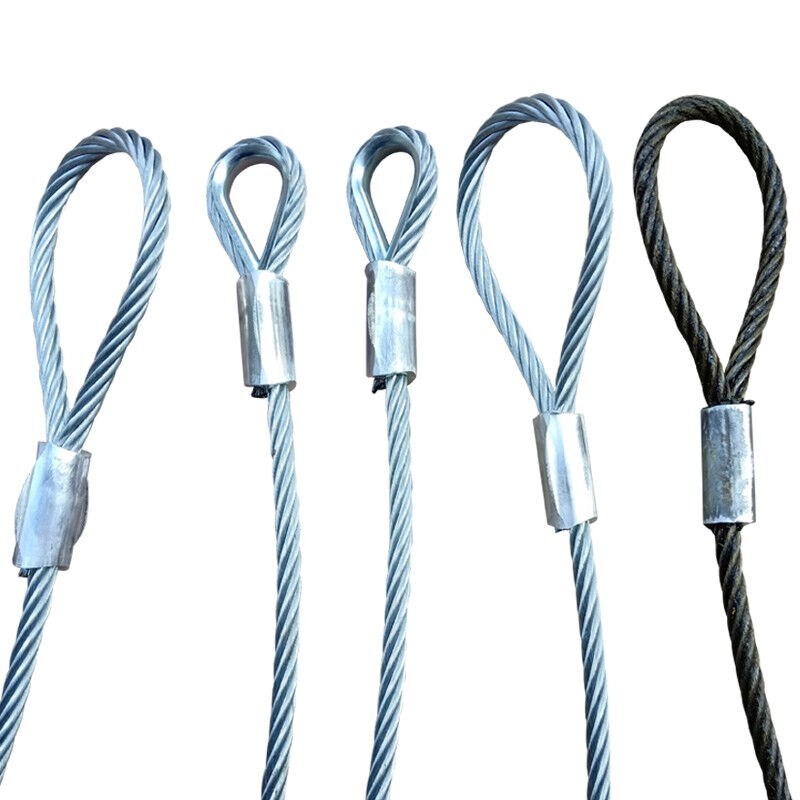 16压扣钢丝绳/钢丝绳吊索具起重吊装编头钢丝绳1I0mm12mm14mm18mm