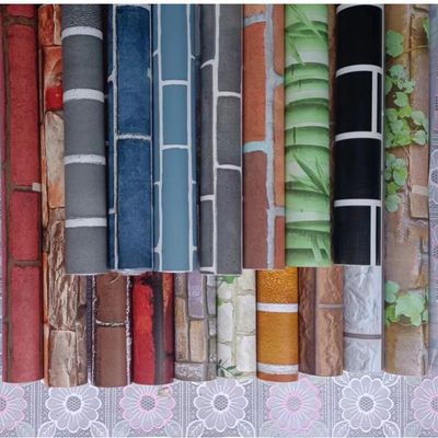 仿砖墙贴砖纹墙纸自粘壁纸店面防水餐厅饭店服装店装修翻新贴