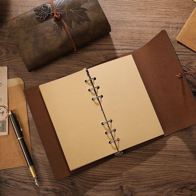 活页笔记本学生牛皮纸手账记事本简约diy日记本复古随身旅行本子,文具电教/文化用品/商务用品,手帐/日程本/计划本,淘宝优惠券,粉丝福利购,淘宝优惠卷