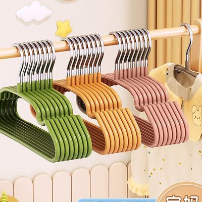 儿童衣架婴幼儿宝宝衣服无痕防滑家用挂衣中大童小孩晾衣撑子