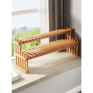 窗台多肉花架子落地室内飘窗置物架多层办公室桌面摆件饰品收纳架