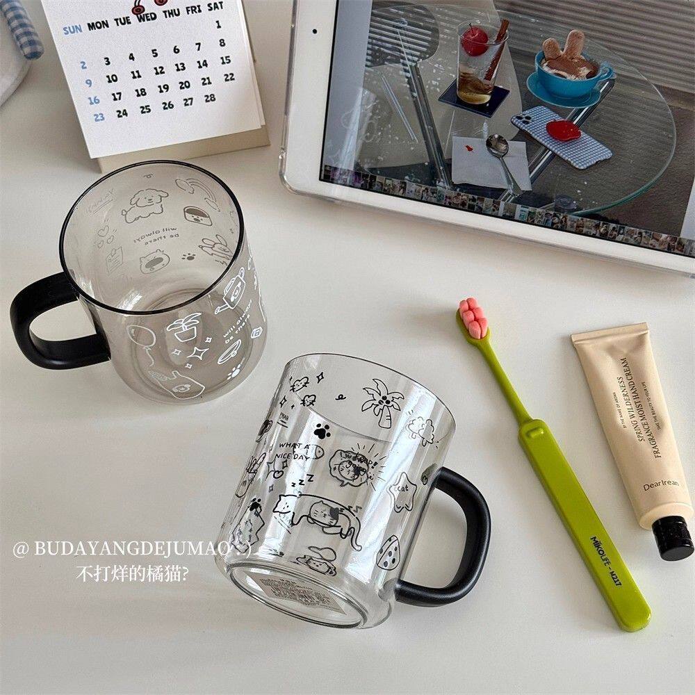 漱口杯简约透明家用ins风情侣刷牙杯子学生宿舍用牙缸洗漱杯水杯