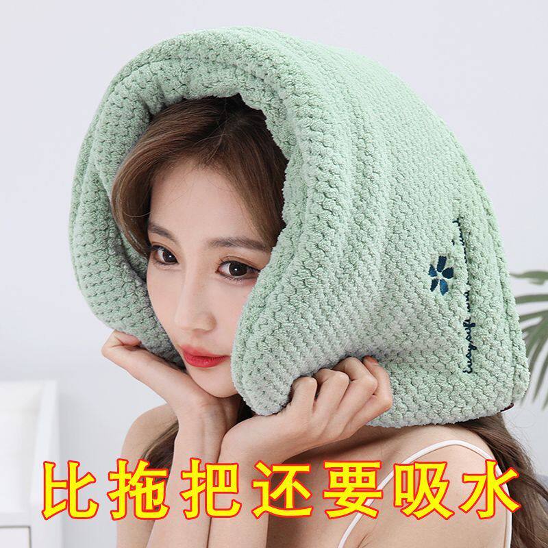 双层高端加厚洗头干发帽吸水速干网红超强浴帽洗澡头发新款毛巾